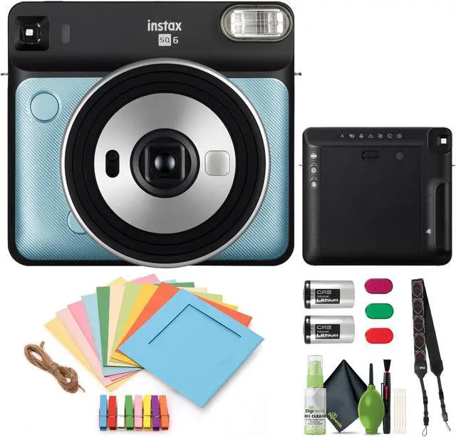 Main image of Fujifilm Instax Square SQ6 - Instant Film Camera - Aqua Blue- Bundle