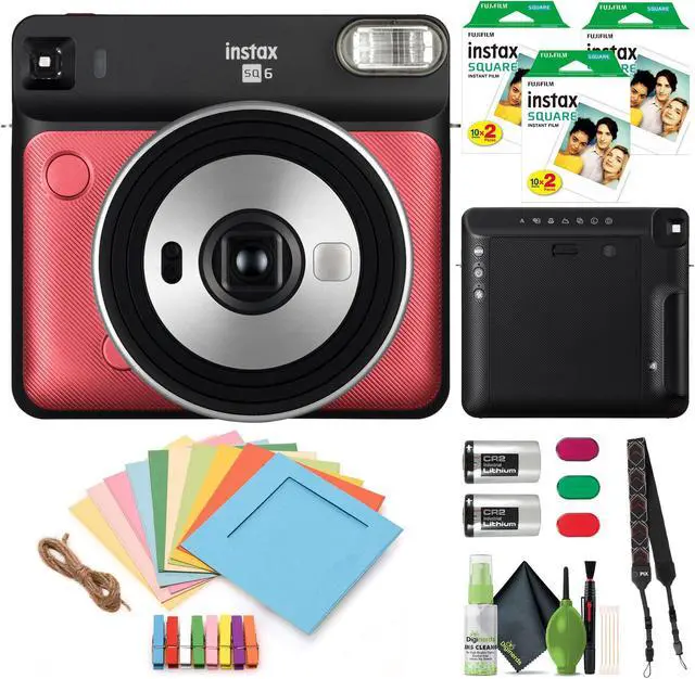 Main image of Fujifilm Instax Square SQ6 - Instant Film Camera - Ruby Red - (60 Exposures)