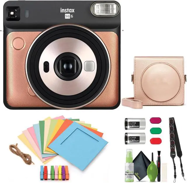 Fujifilm Instax Square SQ6 - Instant Film Camera - Blush Gold