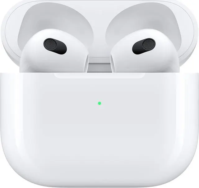 Alt view image 4 of 4 - Apple AirPods (3rd Generation) Wireless Earbuds with Lightning Charging Case