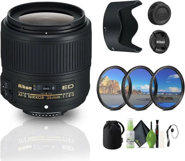 Main image of Nikon AF-S NIKKOR 35mm f/1.8G ED Auto Focus Zoom Lens (2215) Bundle