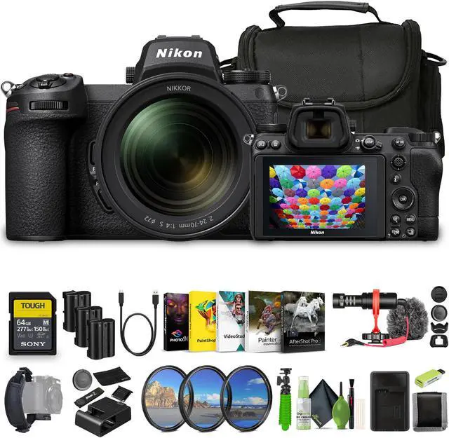 Main image of Nikon Z7 II Mirrorless Camera with NIKKOR Z 24-120mm f/4 S Lens (1653) Bundle