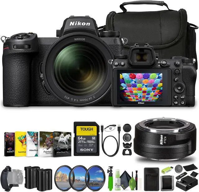 Main image of Nikon Z7 II Mirrorless Camera with NIKKOR Z 24-120mm f/4 S Lens (1653) Bundle