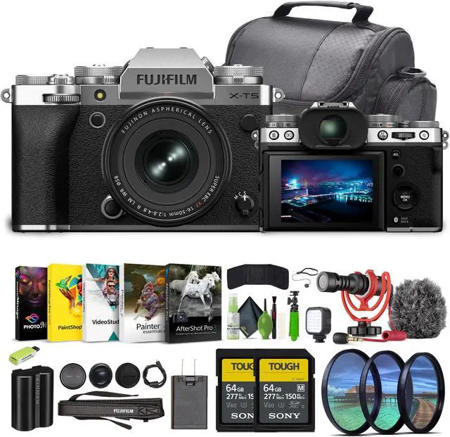 Main image of Fujifilm X-T5 Mirrorless Camera With XF 16-50mm f/2.8-4.8 Silver Lens Bundle
