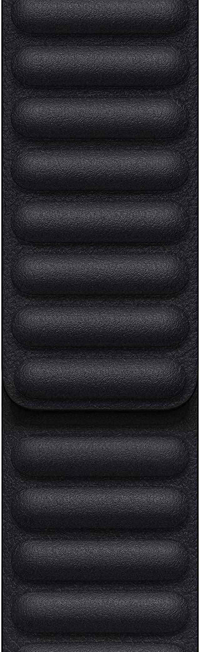Alt view image 2 of 3 - Apple Watch Band - Leather Link (45mm) - Midnight - S/M