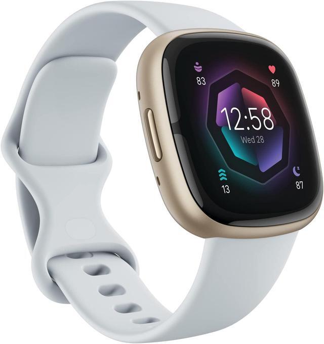 Alt view image 4 of 4 - Fitbit Sense 2, Advanced Health and Fitness Smartwatch, Blue Mist / Soft Gold Aluminum | FB521GLBM-US