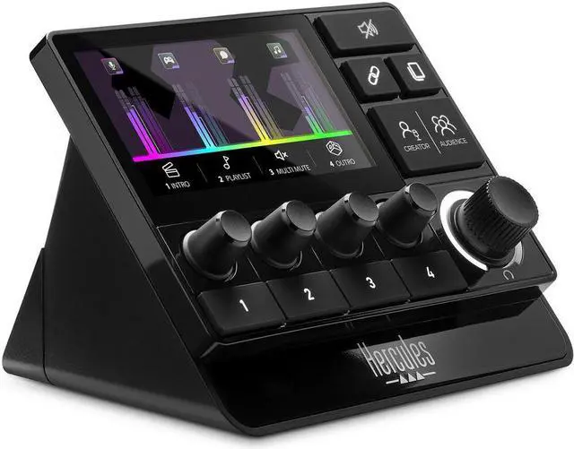 Alt view image 2 of 4 - Hercules Stream 200 XLR, Pro Audio Mixer for Advanced Content Creators, Bundle