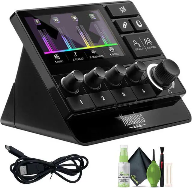 Main image of Hercules Stream 200 XLR, Pro Audio Mixer for Advanced Content Creators, Bundle