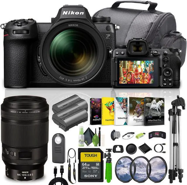 Main image of Nikon Z6III Mirrorless Camera with 24-70mm f/4 S + NIKKOR Z MC 105mm Macro Lens