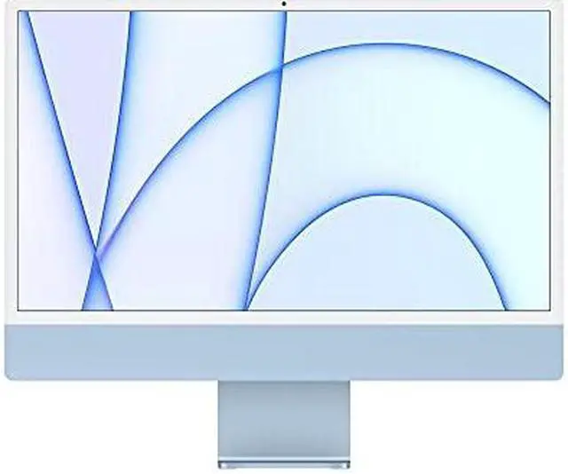 Alt view image 2 of 4 - Apple iMac (24-inch, Apple M1 chip with 8-Core CPU and 7-core GPU, 8GB RAM, 256GB) - Blue
