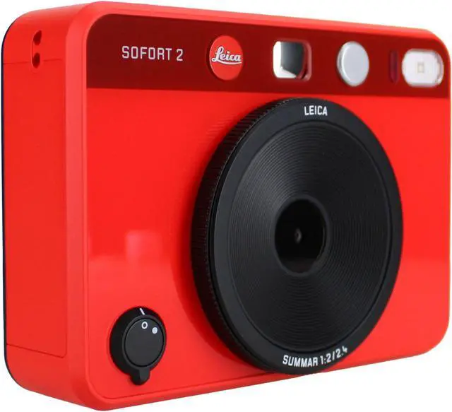 Alt view image 3 of 4 - Leica Sofort 2 Hybrid Instant Photo Film and Digital Camera (Red) Bundle