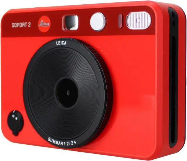 Alt view image 4 of 4 - Leica Sofort 2 Hybrid Instant Photo Film and Digital Camera (Red) Bundle