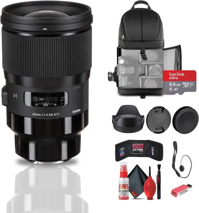 Main image of Sigma 28mm f/1.4 DG HSM Art Lens for Sony E Mount Bundle
