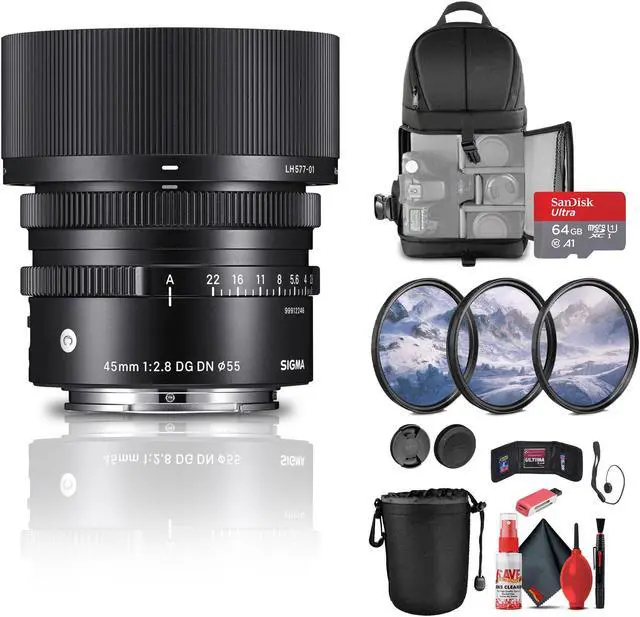 Main image of Sigma 45mm f/2.8 DG DN Contemporary Lens for Sony E Bundle