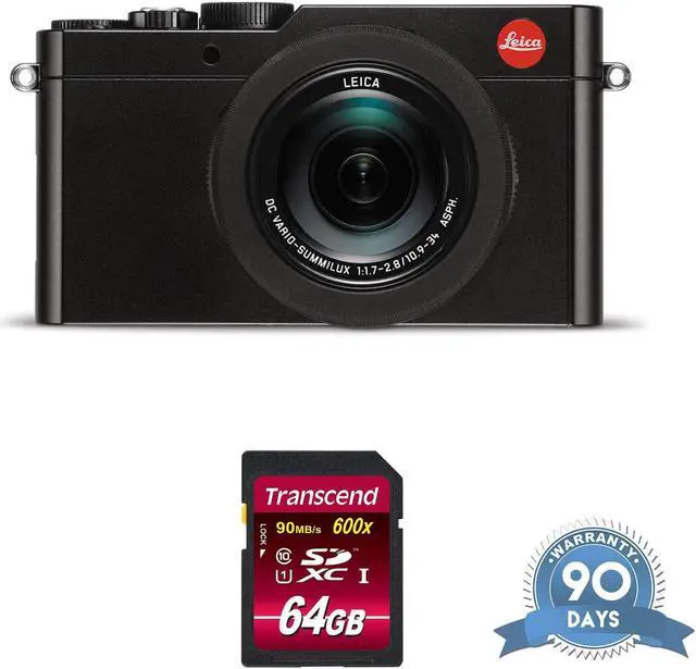 Refurbished: Leica D-LUX (Typ 109) Digital Camera (Black) - with