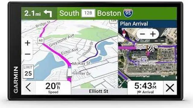 Main image of Garmin dzl OTR620, High-Res 6 GPS Truck Navigator, Custom Truck Routing, Satellite Imagery, Wind Speed, Community-Shared Loading Docks, Truck Entrances & Parking Availability, Popular Truck Paths