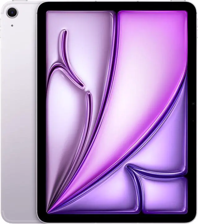 Main image of Apple iPad Air 11-inch (M2): Liquid Retina display, 128GB, Landscape 12MP Front Camera/12MP Back Camera, Wi-Fi 6E + 5G Cellular with eSIM, Touch ID, All-Day Battery Life - Purple