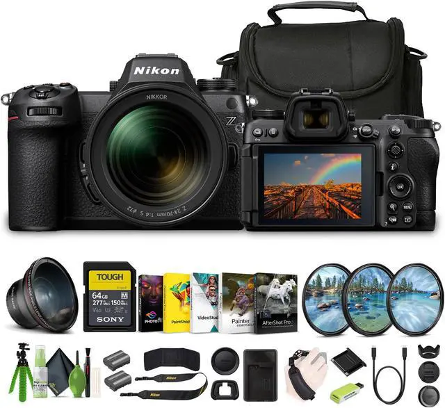 Main image of Nikon Z6III FX-format Mirrorless Camera With NIKKOR Z 24-70mm f/4 S Zoom Lens (1892) Bundle