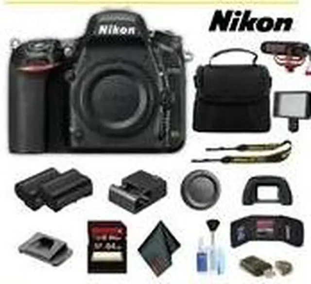 Alt view image 5 of 6 - Nikon D750 DSLR Camera Advanced Bundle W/ Bag, Extra Battery, LED Light, Mic, and More - (Intl Model)