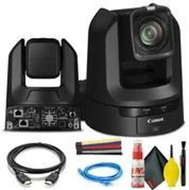 Alt view image 2 of 3 - Canon CR-N300 4K NDI PTZ Camera with 20x Zoom (Satin Black) (5157C001) Bundle