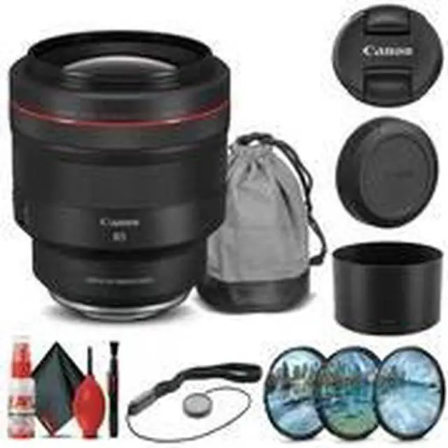 Alt view image 2 of 3 - Canon RF 85mm f/1.2L USM DS Lens (3450C002) + Filter Kit + Cap Keeper + More