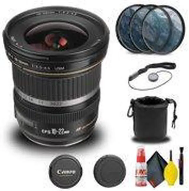 Alt view image 2 of 3 - Canon EF-S 10-22mm f/3.5-4.5 USM Lens (9518A002) + Filter + Lens Pouch + More