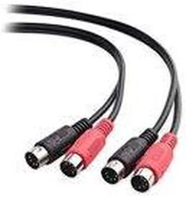 Alt view image 4 of 4 - XPIX Dual MIDI Cable, Dual 5-pin DIN to Same, 3 M, Ideal for Live Stage and Studio Recording