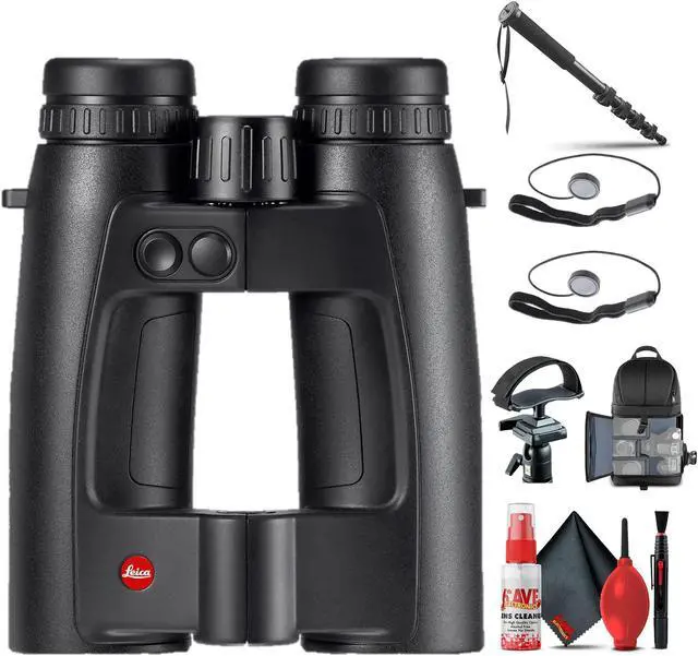 Alt view image 3 of 3 - Leica 8x42 Geovid Pro Rangefinder Binoculars + Tripod Adapter + BackPack + Monopod + More