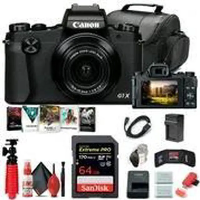 Alt view image 2 of 3 - Canon PowerShot G1 X Mark III Digital Camera (2208C001) + 64GB Card Starter Bundle