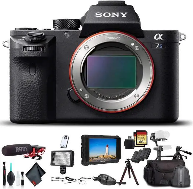 Alt view image 3 of 3 - Sony Alpha a7S II Mirrorless Camera ILCE7SM2/B With Soft Bag, Zhiyun-Tech WEEBILL Stabilizer, 2x Extra Batteries, Rode Mic, Light, 2x 64GB Memory Cards, External Monitor , Plus Essential Accessories