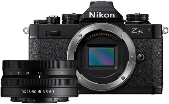 Alt view image 4 of 4 - Nikon Z fc DX-Format Mirrorless Camera Body (Black) w/NIKKOR Z DX 16-50mm f/3.5-6.3 VR (Black)