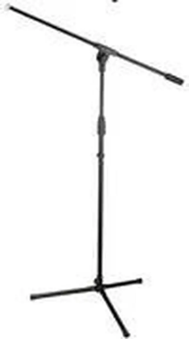 Alt view image 2 of 3 - Xpix Tripod Boom Microphone Adjustable Floor Stand - Black