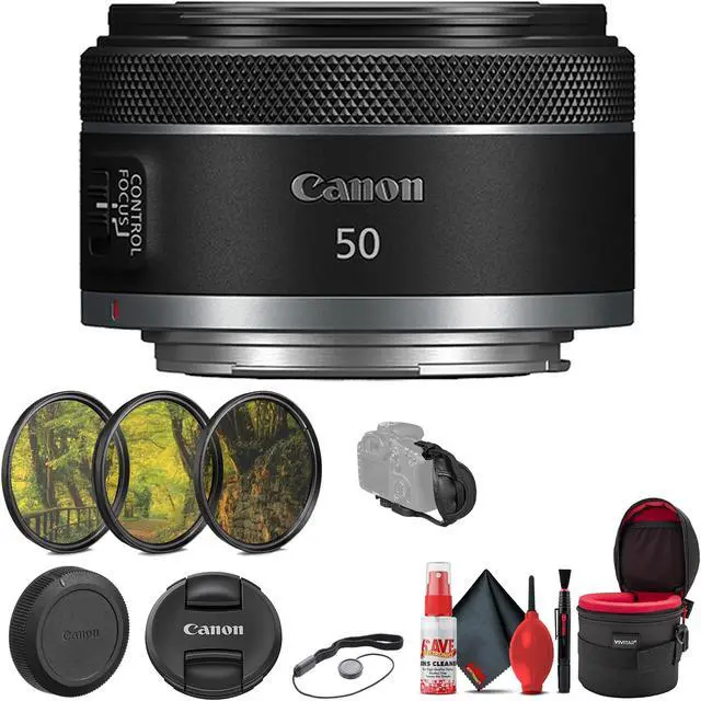Alt view image 3 of 3 - Canon RF 50mm f/1.8 STM Lens with 3-Piece Filter Kit & More (4515C002)