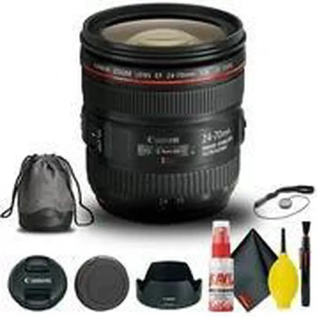 Alt view image 2 of 3 - Canon EF 24-70mm f/4L IS USM Lens (6313B002) + Filter Kit + Cap Keeper + More