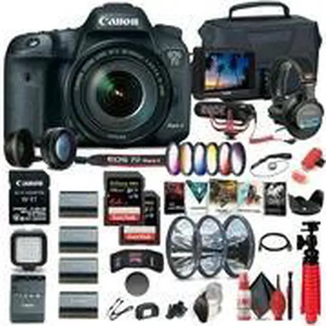 Alt view image 2 of 3 - Canon EOS 7D Mark II DSLR Camera W/ 18-135mm f/3.5-5.6 IS USM Lens & W-E1 Advanced Bundle