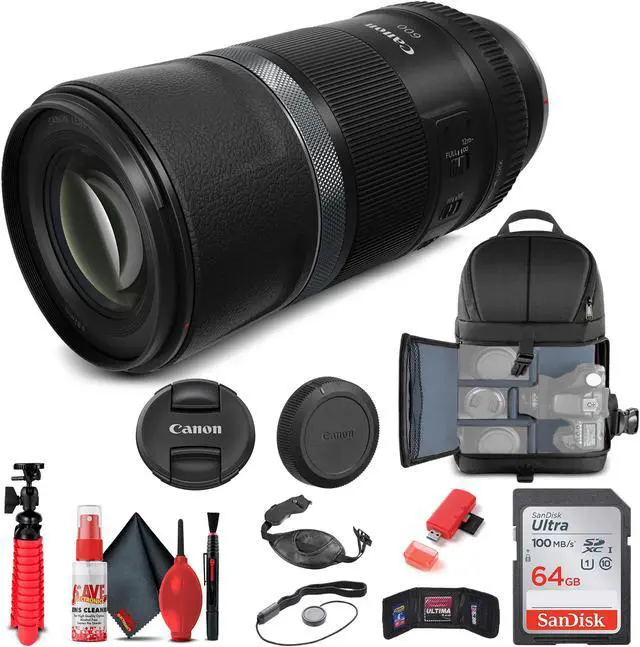 Alt view image 3 of 3 - Canon RF 600mm f/11 IS STM Lens 3986C002 + Filter + BackPack + 64GB Card + More