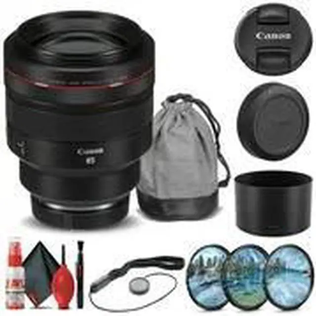 Alt view image 2 of 3 - Canon RF 85mm f/1.2L USM Lens (3447C002) + Filter Kit + Cap Keeper Base Bundle