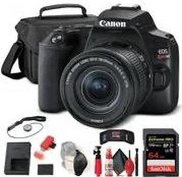 Alt view image 2 of 3 - Canon EOS Rebel SL3 DSLR Camera W/ 18-55mm Lens (Black) (3453C002) Ultimate Filter Set Bundle