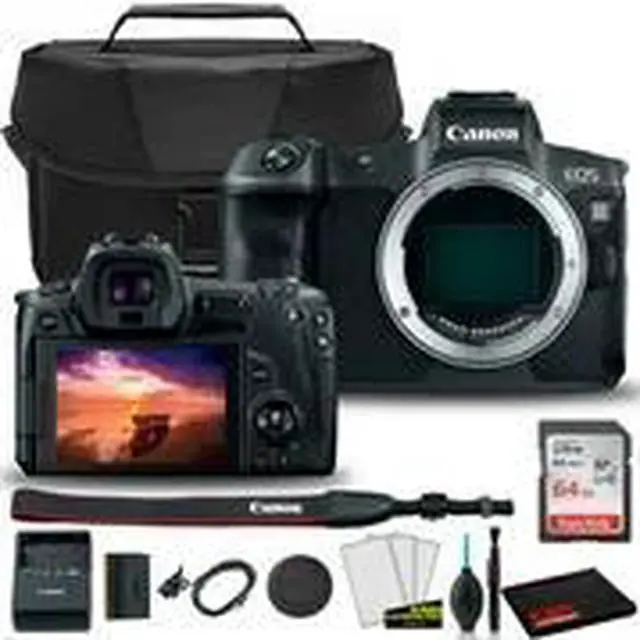 Alt view image 2 of 3 - Canon EOS R Mirrorless Digital Camera (Body Only) (3075C002) +  Canon EOS Bag +  Sandisk Ultra 64GB Card + Clean and Care Kit (International Model)