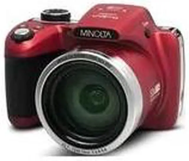 Alt view image 8 of 9 - Minolta MN53Z-R 16.0-Megapixel 53x Zoom Bridge Camera (Red)