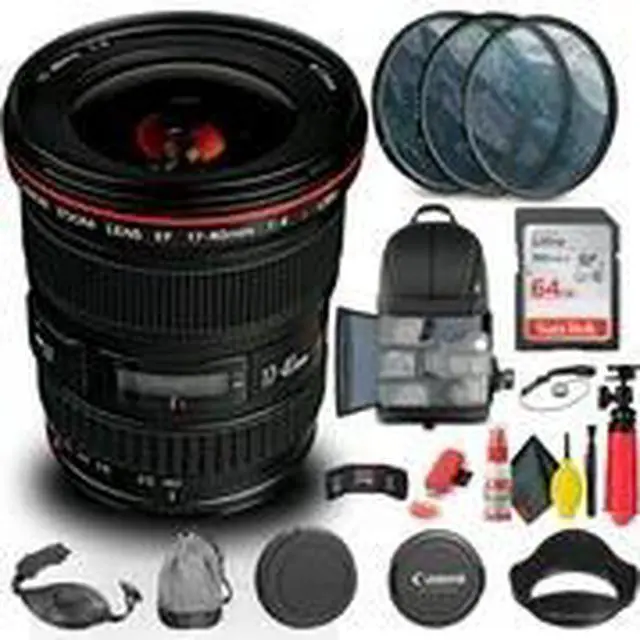 Alt view image 2 of 3 - Canon EF 17-40mm f/4L USM Lens (8806A002) + Filter + BackPack + 64GB Card + More
