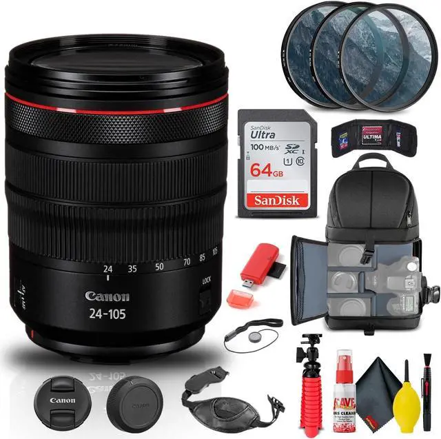 Alt view image 3 of 3 - Canon EF 24mm f/1.4L II USM Lens (2750B002) + Filter + BackPack + 64GB + More