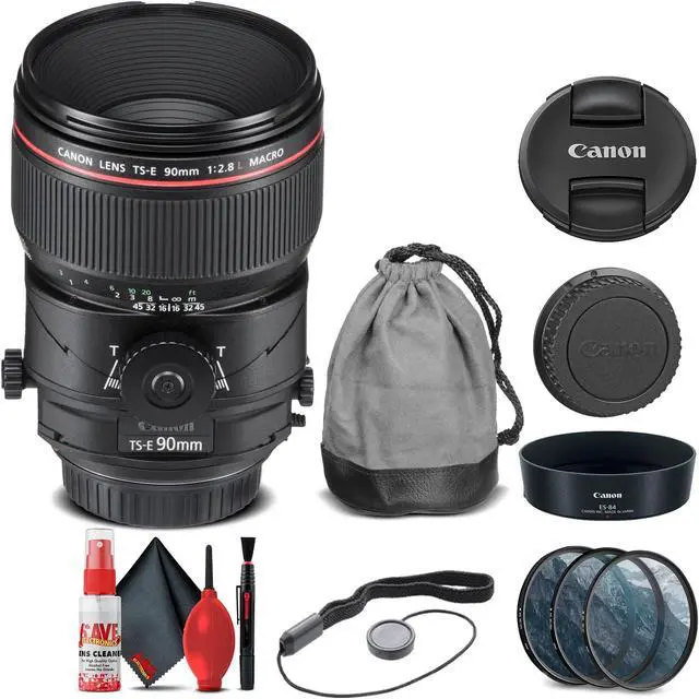 Alt view image 2 of 2 - Canon TS-E 90mm f/2.8L Macro Tilt-Shift Lens (2274C002) + Filter Kit + More