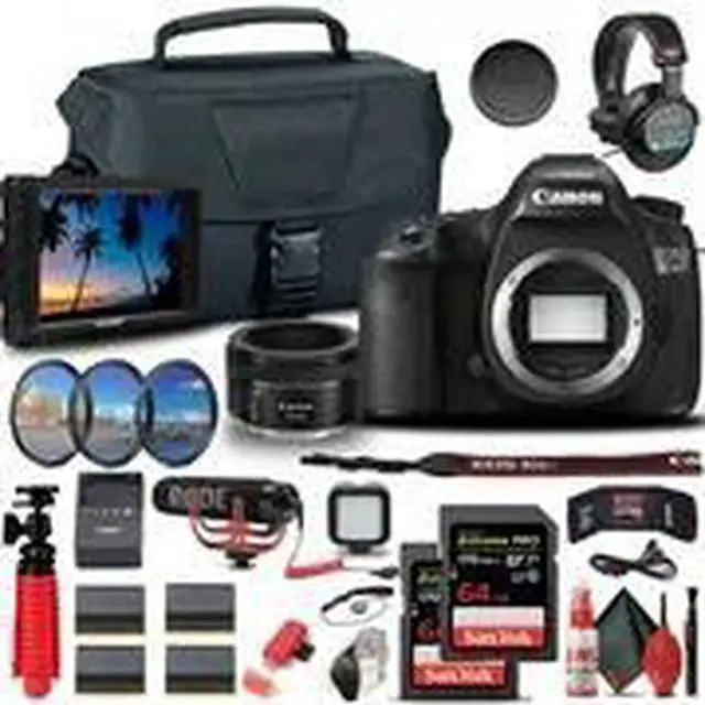 Alt view image 2 of 3 - Canon EOS 5DS DSLR Camera (0581C002) + 4K Monitor + Canon EF 50mm Lens + More