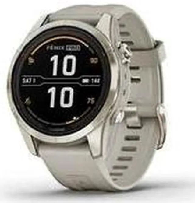 Alt view image 9 of 10 - Garmin fnix 7S Pro Sapphire Solar, Multisport GPS Smartwatch, Built-in Flashlight, Solar Charging Capability, Sand
