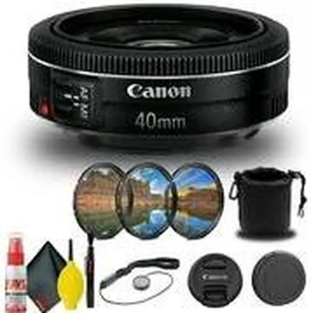 Alt view image 2 of 3 - Canon EF 40mm f/2.8 STM Lens (6310B002) + Filter Kit + Lens Pouch Base Bundle