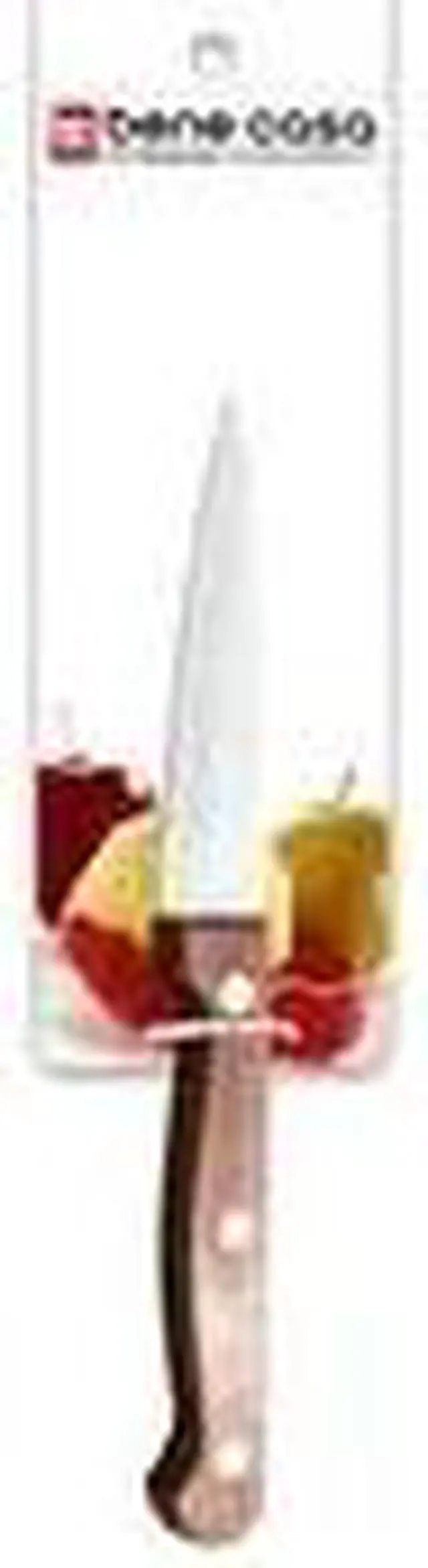 Alt view image 2 of 3 - Bene Casa Chef Knife with rosewood handle, stainless steel blade, full tang and triple riveted handle 3.5" Paring Knife