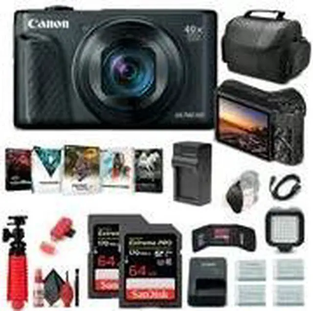 Alt view image 2 of 3 - Canon PowerShot SX740 HS Digital Camera (Black) (2955C001) + 64GB Card Advanced Bundle