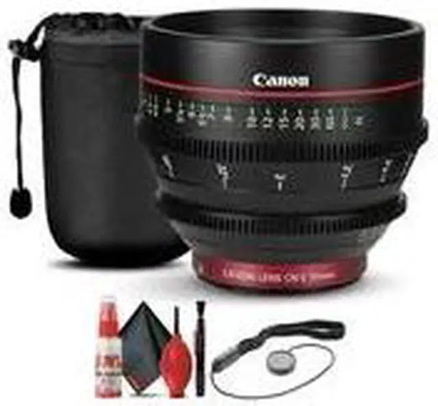 Alt view image 2 of 3 - Canon CN-E 50mm T1.3 L F Cine Lens (6570B001) + Lens Pouch + Cap Keeper + More