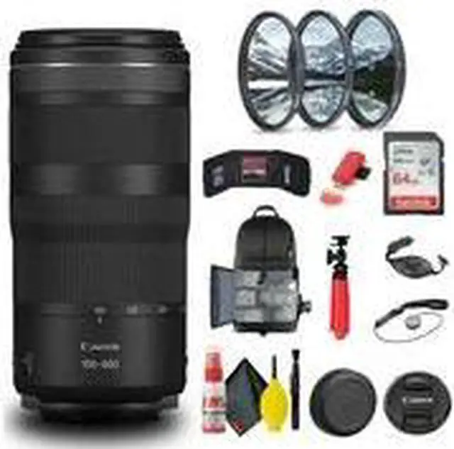 Alt view image 2 of 3 - Canon RF 100-400mm f/5.6-8 IS USM Lens (5050C002) + Filter Kit + BackPack + More
